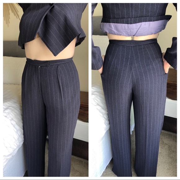 Alberto Makali Detachable Fox Collar Blazer Suit 8 - Picture 4 of 8